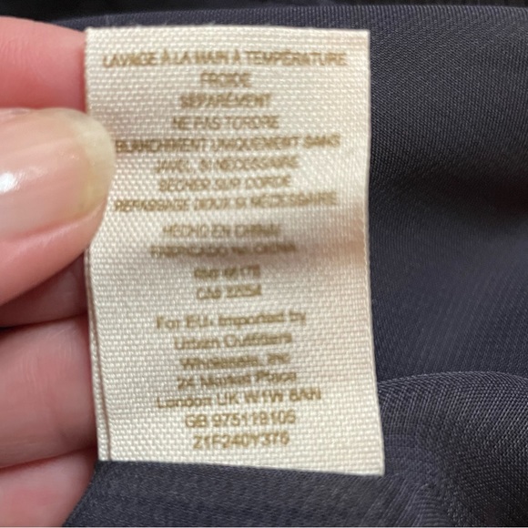 Free People Navy Solid Babydoll Ruffle Woven Off The Shoulder Mini Dress - Picture 5 of 8